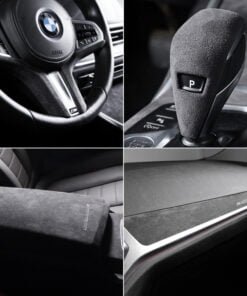 Alternative view of Alcantara BMW G20 G28 3 Series G23 4 Series M Performance Center Console Panel Trim Cover
