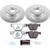 K7087-26 2-Wheel Set Brake Discs/ Pad Kit Rear 750 760 BMW 750i