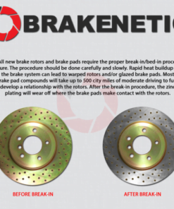 Alternative view of REAR Sport Cross Drilled Brake Disc Rotors BNS34117.CD