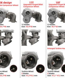 Alternative view of 950HP Twin Turbos TD04 19T for BMW N54 535i 135i Z4 X6 740 E60 E89 F71 F01