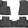 Powerty Floor Mats Compatible for BMW X3 X4 2018 2019 2020 2021 2022 2023 2024 2 Row Liner Set All Models TPE 3D Car Mats All-Weather Custom Fit BMW X3 X4 Floor Liners Accessories