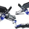 BMW S1000RR M1000RR 2019 2020 2021 2022 CNC Motorbike Adjustable Foot Rests Rearsets Foot Pegs (Blue)