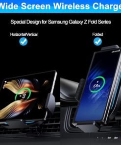 Alternative view of Wireless Car Charger for Galaxy Z Fold 5/4/3/2, 15W Fast Charging Car Mount, Car Accessories, Air Vent Charging Car Phone Holder for Galaxy Z Fold 2, Landscape Mobile Phone Mount for Galaxy Z Fold  Cell Phones & Accessories