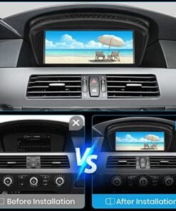 Alternative view of Android 12 Car Radio Stereo Android - BMW 3 5 Series E60 E90 E93 8.8inch Screen Upgrade 4+64GB Car Stereo Audio with Carplay Andriod Auto 2009-2012 CIC System
