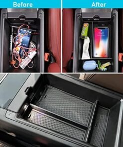 Alternative view of Jaronx Compatible with BMW Center Console Organizer for 3 Series G20 2019-2024/4 Series G22 i4 G26 2021-2024, for BMW 3 Series Console Organizer 2019-2024, i4/4 Series Console Storage Box 2021-2024  Automotive