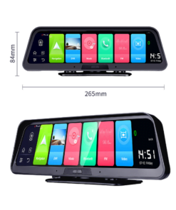 Alternative view of 2019 BMW10in Dual Lens Car Dash Cam Touch Screen Rear View Mirror GPS Driving Recorder