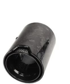 Alternative view of Bmw M5 F90 M logo 2018+ Forged Carbon Fiber exhaust tips Black set of 4