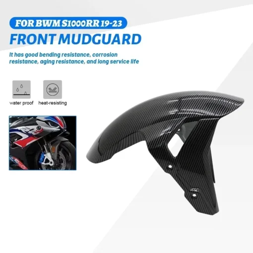 Front Fender For BMW S1000RR S1000 RR 2019 2020 2021 2022 2023 Motorcycle Mud Guard Mudguard Splash Fairing ABS Carbon Fiber