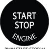 BMW 7/8" Stop Start Engine BUTTON DECAL REPAIR 1 Stop/Start Decal