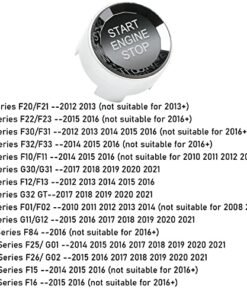 Alternative view of BMW Crystal Start Stop Button Replacement(Fits: BMW 1 2 3 4 5 6 7 X1 X3 X4 X5 X6,F22 F30 F10 F32 F01 F15 G01 G30 G31 G11 G12)