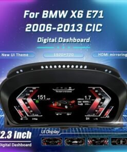 Digital Dash, Automotive Replacement Instrument Panel Gauges, Speedometer Instrument Cluster Replacement for BMW X6 E71 CCC CIC, Digital Cluster Instrument Speedometer - 12.3 inch : Automotive - Image 3
