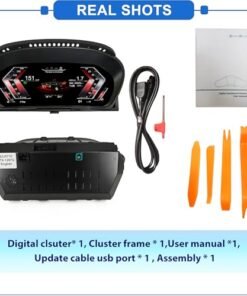 Digital Dash, Automotive Replacement Instrument Panel Gauges, Speedometer Instrument Cluster Replacement for BMW X6 E71 CCC CIC, Digital Cluster Instrument Speedometer - 12.3 inch : Automotive - Image 7