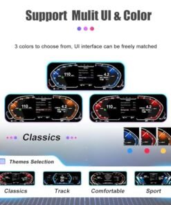 Digital Dash, Automotive Replacement Instrument Panel Gauges, Speedometer Instrument Cluster Replacement for BMW X6 E71 CCC CIC, Digital Cluster Instrument Speedometer - 12.3 inch : Automotive - Image 5