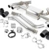 Dinan D660-0098 Axle-Back Exhaust Kit (Valved) - Stainless Steel - Black Tips : Automotive